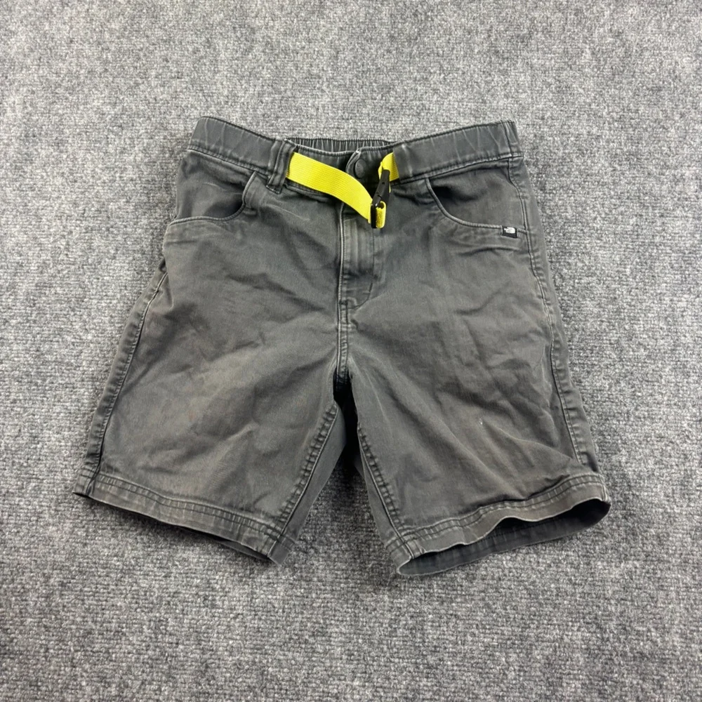 THE NORTH FACE Boys Grey Khaki Shorts w/Belt size: Large 14/16